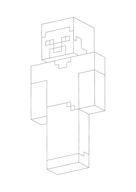 Free Printable Minecraft Herobrine Coloring Pages Salvadorkatrina