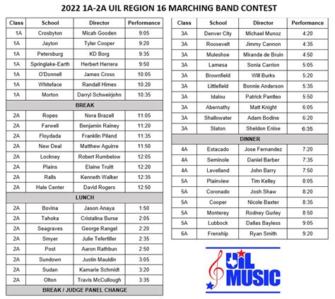 Uil Area Marching Contest 2024 Schedule Mona Marley