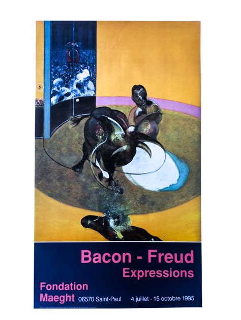 Original Exhibition Poster By Francis Bacon Freud Expressions Corrida 1995 Exhibition Poster