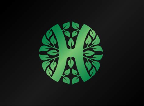 Healthy H Leaf Logo By Vyraz On Dribbble