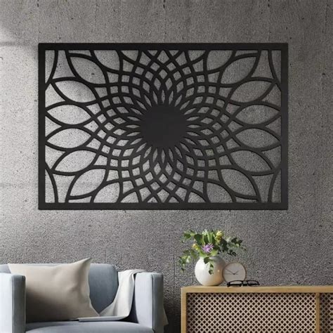 Quadro Decorativo Vazado Mandala Horizontal X Cm Elo