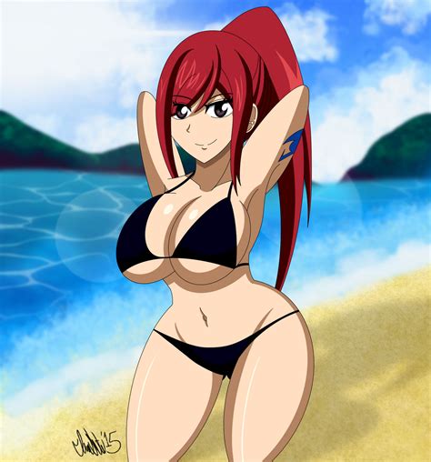 Erza Scarlet Bikini Alternate Version By Theiransonic On Deviantart