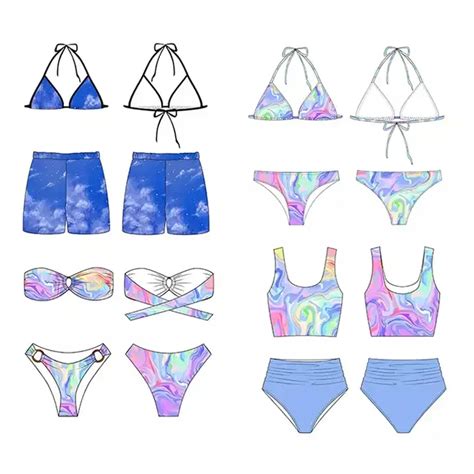 Oem Factory Designer Floral Printed Swimwear Beachwear String Mini Micro Bikini Set High Waist