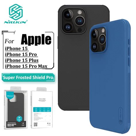 Capa Nillkin Super Frosted Shield Pro Para IPhone 15 Pro Max 15 Plus 15