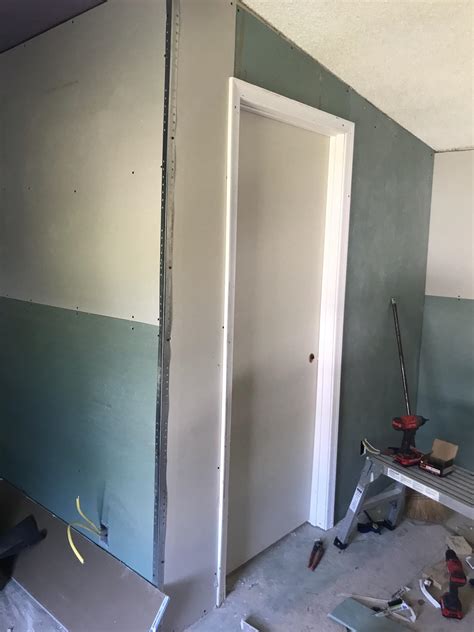 Day 50 Lake Gaston Trial Fit Toilet Door Install More Sheetrock