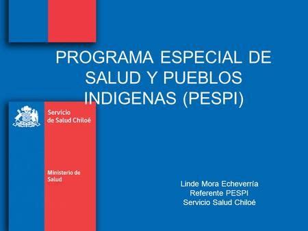 PROGRAMA ESPECIAL DE SALUD Y PUEBLOS INDIGENAS PESPI Programa De