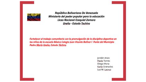 Republica Bolivariana De Venezuela By YESSICA STELLA LACRUZ RAMIREZ