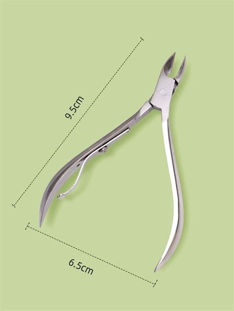 1 cortaúñas plateado de acero inoxidable para uñas gruesas y uñas