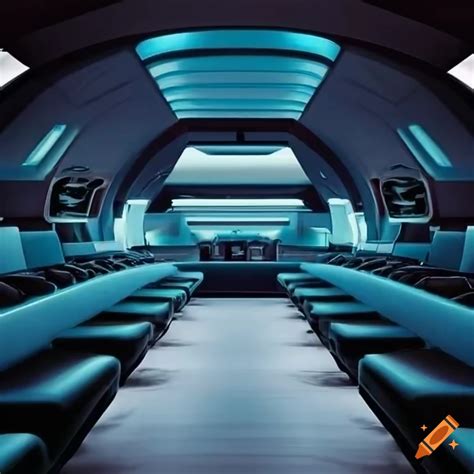 1960s conference room in spaceship interior on Craiyon