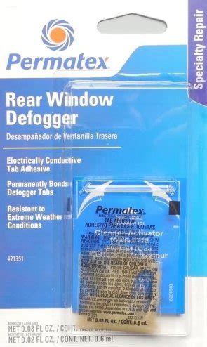 Permatex Electrically Conductive Rear Window Defogger Tab Adhesive