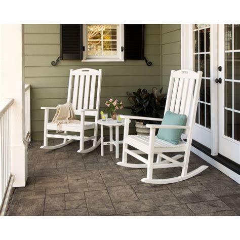 Polywood® Nautical 3 Piece Porch Rocking Chair Set Pws472 1