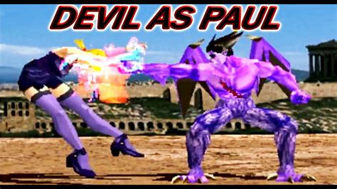 Tas Devil With Paul S Moves Gameplay Tekken Arcade Version