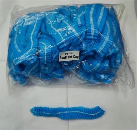 Blue Disposable Bouffant Cap Size Inch At Rs Pack In New Delhi