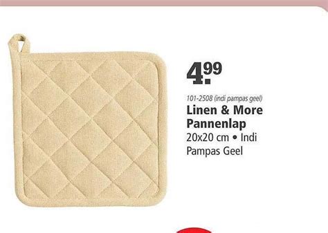 Linen More Pannenlap Aanbieding Bij Marskramer