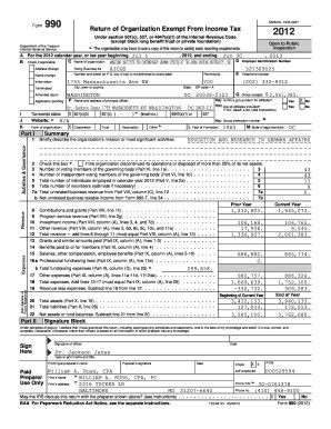 Fillable Online Form Return Of Organization Exempt From Income Tax