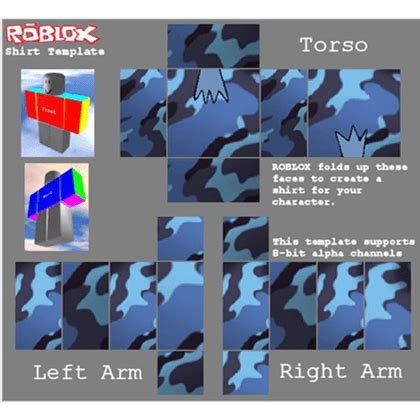 Roblox Camo Shirt Template