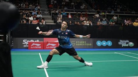 Jonatan Christie Kalahkan Toma Junior Popov Di Indonesia Ope