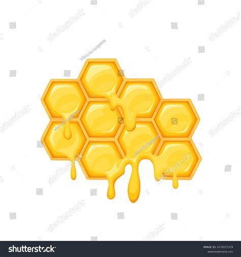 Honeycomb Bee Honey Vector Illustration Cartoon Stock Vector (Royalty Free) 2179271379 ...