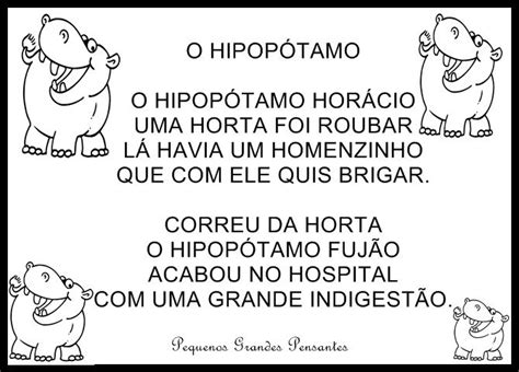 Interpretação De Texto O Hipopótamo Que Queria Voar 3º Ou 4º Ano