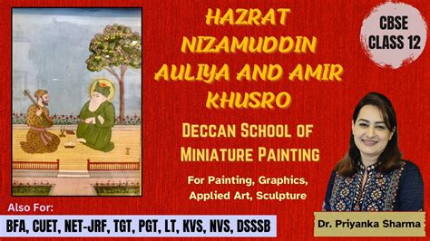 Hazrat Nizamuddin Auliya And Amir Khusro Painting Cbse Class