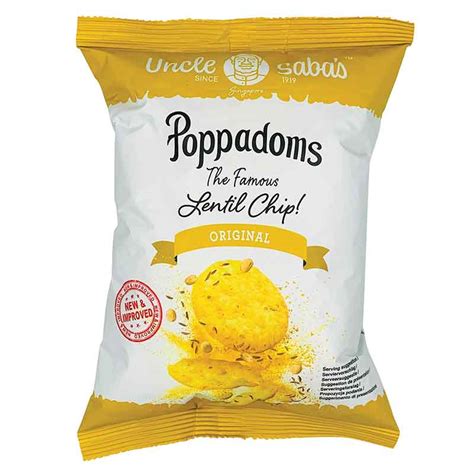 Uncle S Sabas Poppadoms Original 50g