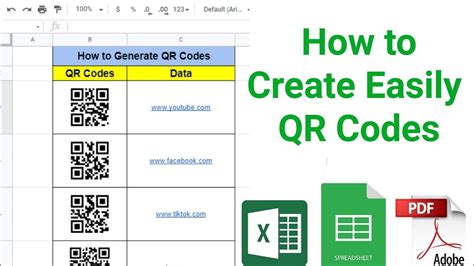 How Do I Create A Qr Code For An Excel Spreadsheet Printable