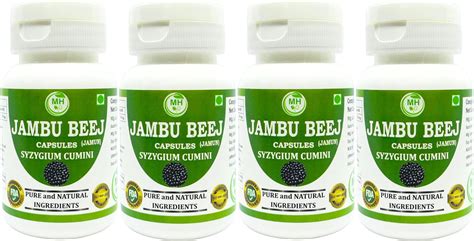 Amazon Morsan S Jambu Beej Syzygium Cumini Capsules Pack Of 4 X