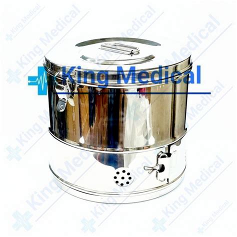 Jual Tromol Kasa Steril Cm Dressing Drum Stainless Steel Shopee