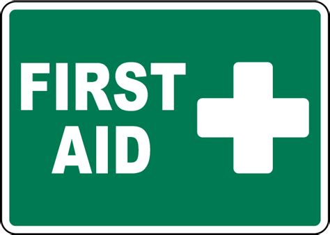 First Aid Sign Get 10 Off Now