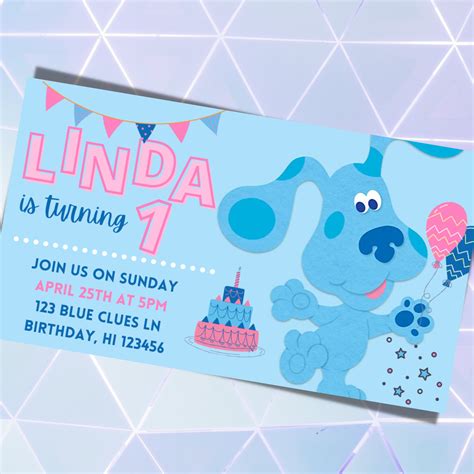 Blue's Clues Birthday Invitation