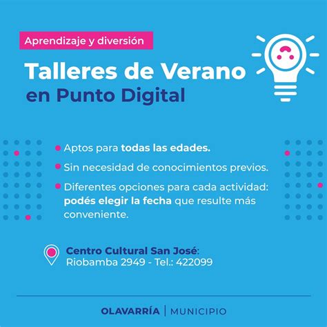 Talleres De Verano En Punto Digital