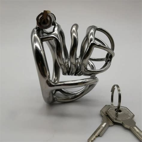 New Prevent Extramarital Sex Cock Cage Stainless Steel Male Chastity