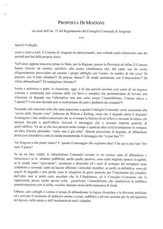 Proposta Di Mozione Pdf