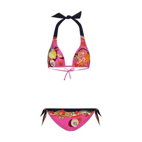 Buy Dolce Gabbana Citrus Print Padded Triangle Bikini Agrumi Fdo