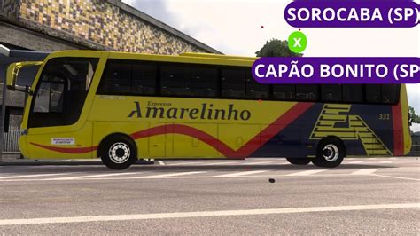 ETS2 MOD BUS EXPRESSO AMARELINHO SOROCABA SP CAPAO BONITO SP