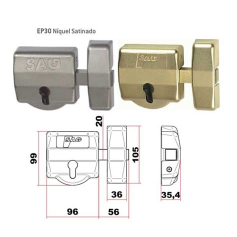 Cerrojo Seguridad SAG EP30 Cerradura Plus