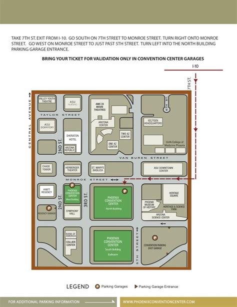 Phoenix convention center map - Map of Phoenix convention center ...