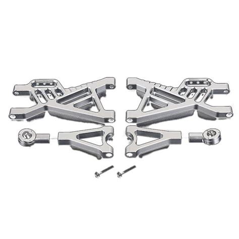 Cnc Metal Suspens A Arm Set For I Rovan Km Baja Silver On Onbuy