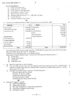 Question Papers Collection Management Accounting Paper Ii Financial