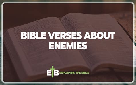 30 Bible Verses About Enemies (Explained) - Explaining The Bible