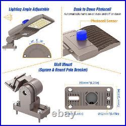 200W Dusk To Dawn LED Shoebox Light Street Area Large Area Parking Lot