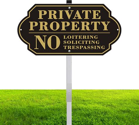 Private Property No Soliciting No Trespassing No Loitering