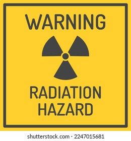 Radiation Hazard Sign Symbol Radioactive Threat Stock Vector Royalty