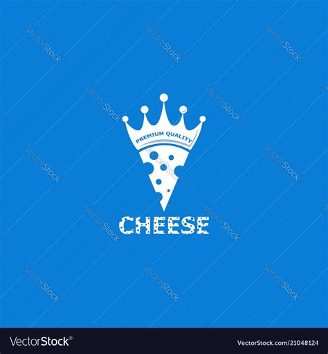 Cheese Logo Design Template Royalty Free Vector Image