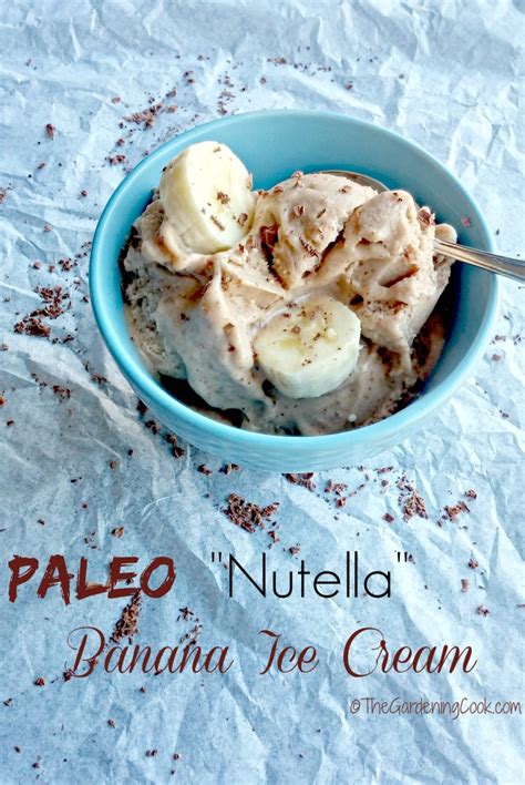 Paleo Nutella Banana Ice Cream