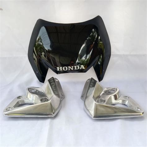 Jual Visor Tiger Tirev Revo Kaca Hitam Set Kupingan Barong Poles