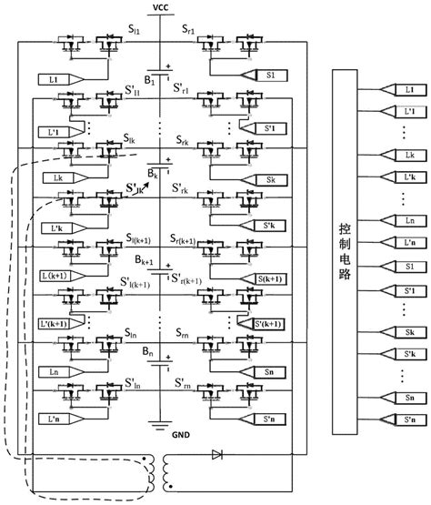 一种基于反激电路的电池组无损均衡电路的制作方法