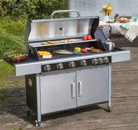 Konifera Gasgrill Livorno Bxtxh 161 5x57x111cm Mit Drehspieß In