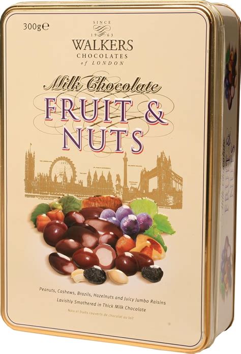 Walkers Milk Chocolate Nuts and Fruits Tin 300 g : Amazon.de ...