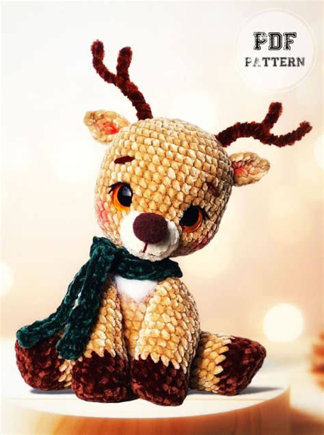 Crochet Reindeer Rudolf Free PDF Amigurumi Pattern